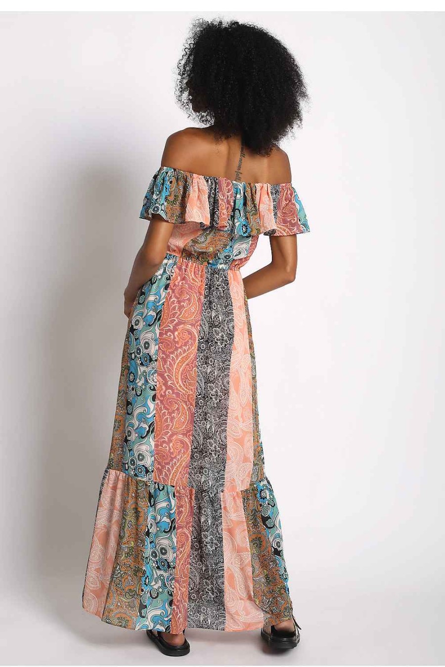 Women Sans Souci Maxi Dresses | Flounce Maxi Dress Multi