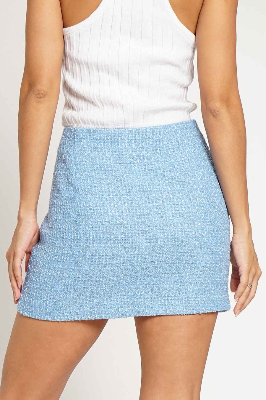 Women Sans Souci Skirts | Boucle Mini Skirt