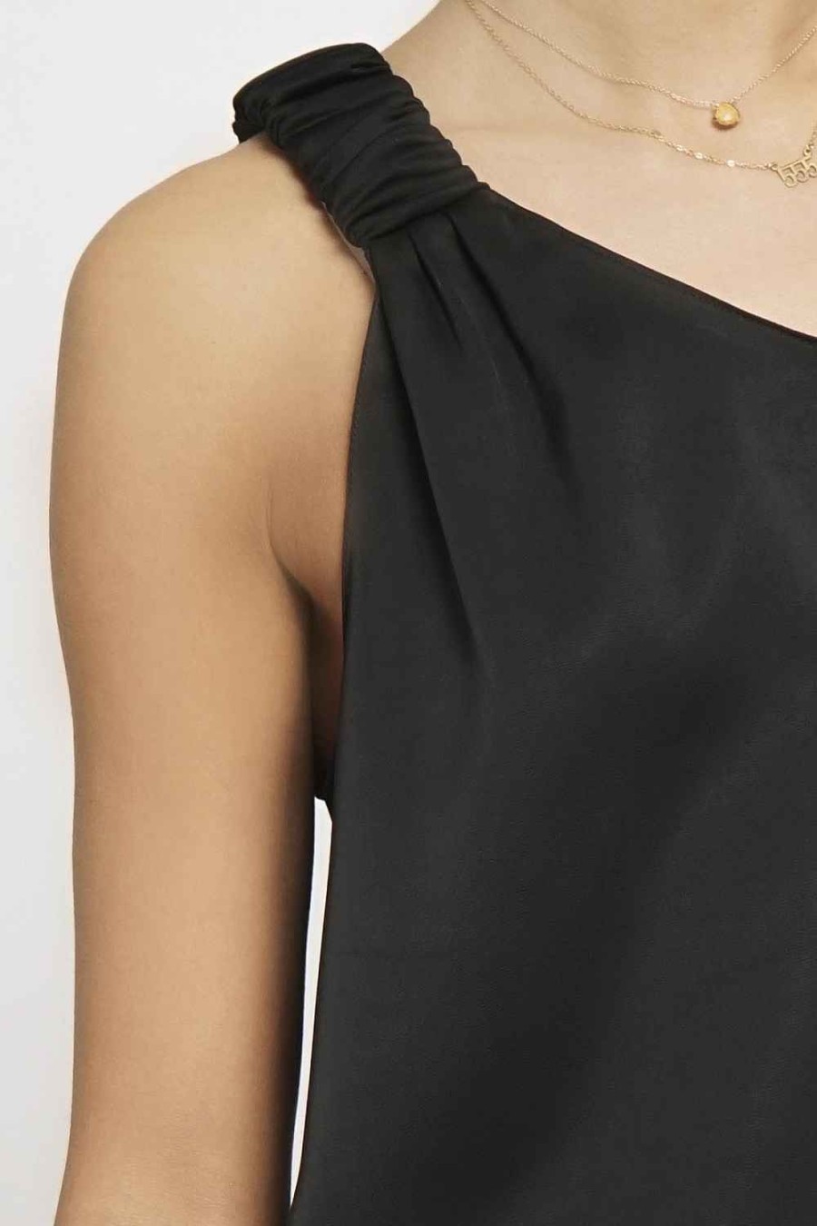 Women Sans Souci Off Shoulder Tops | One Shoulder Satin Top