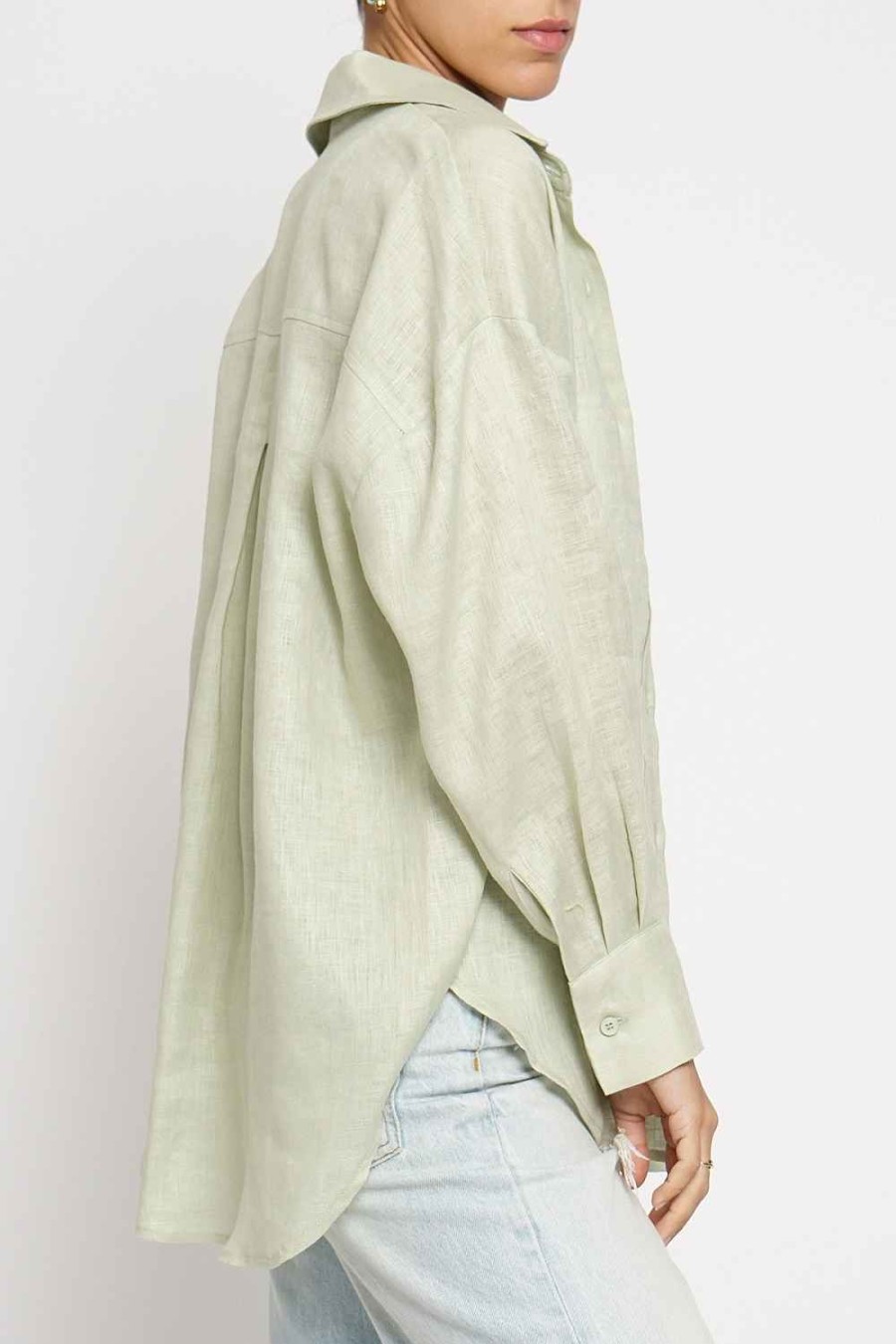 Women Sans Souci Shirts & T-Shirts | Oversized Linen Shirt