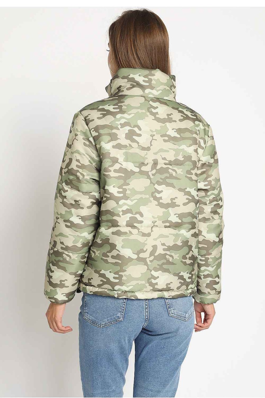 Women Sans Souci Jackets | Print Padding Jacket Camo