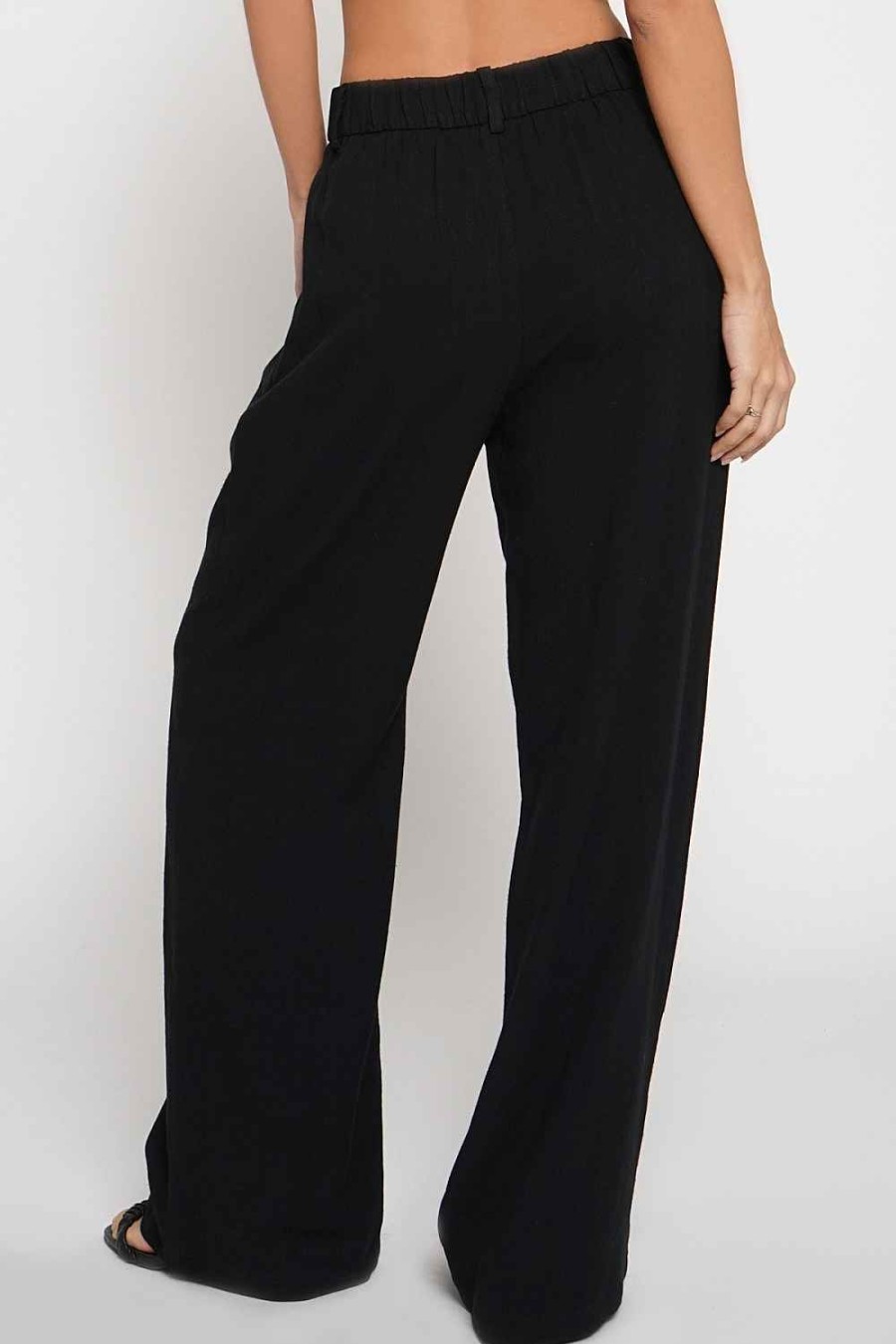 Women Sans Souci Pants | Pleated Front Linen Trouser