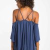 Women Sans Souci Cold Shoulder Tops | Shirring Off Shoulder Top