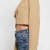 Women Sans Souci Jackets | Pinstripe Cropped Jacket