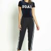 Women Sans Souci Pants | Cuffed Pants With Side Tape