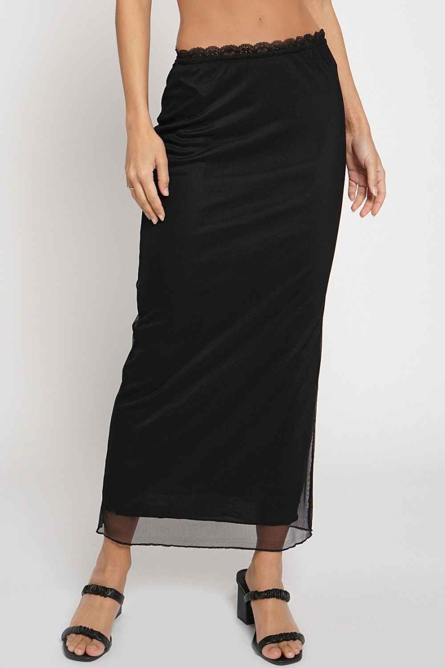 Women Sans Souci Skirts | Mesh Lined Maxi Skirt