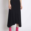 Women Sans Souci High-Waisted | Front Slit Midi Skirt Black