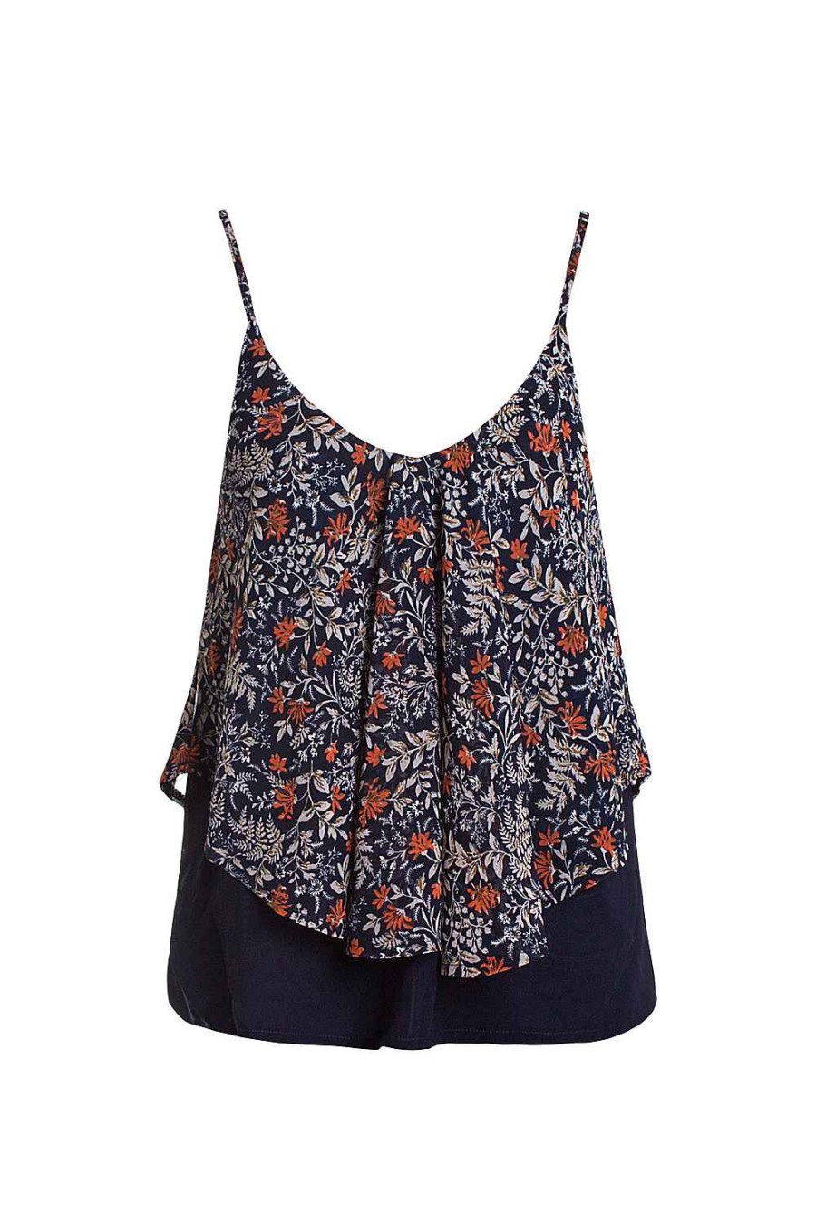 Women Sans Souci Sleeveless Tops | Printed X Back Layered Camisole