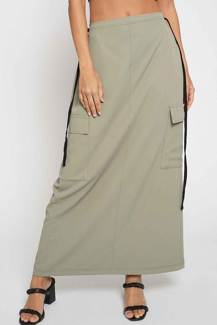 Women Sans Souci Skirts | Cargo Maxi Skirt