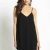 Women Sans Souci Mini Dresses | Lined Slip Dress W/Lace Trim