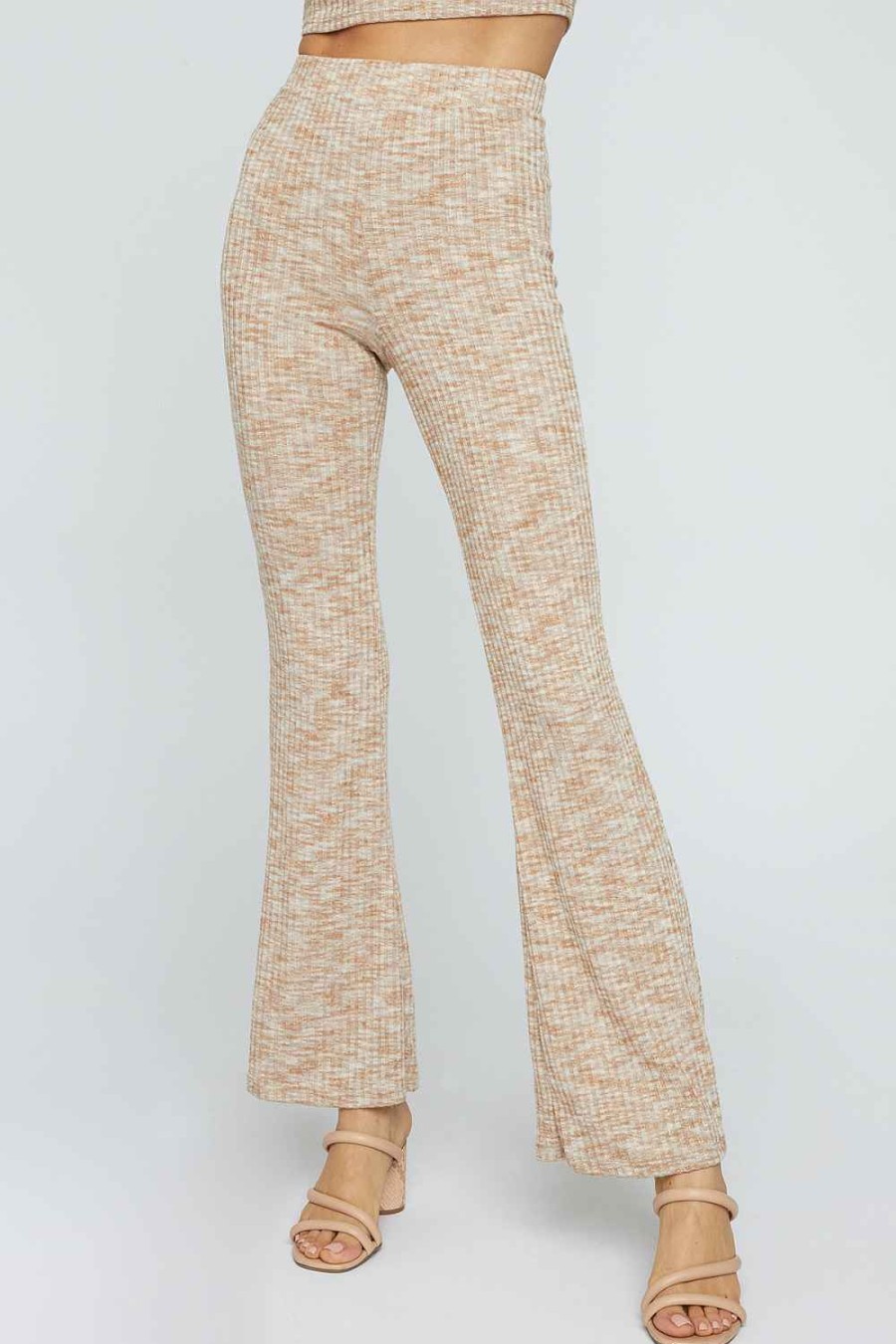 Women Sans Souci Pants | Knit Bell Bottom Pants Meerkat