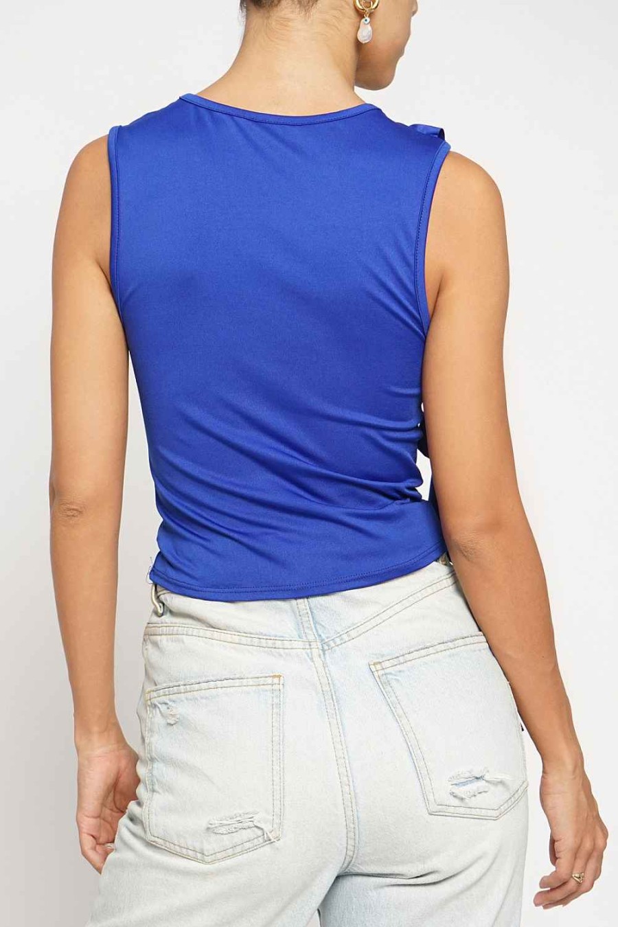 Women Sans Souci Tank Tops | Ruffle Tank Top