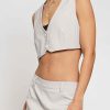 Women Sans Souci Crop Tops | Cropped Suit Vest