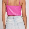 Women Sans Souci | Cropped Pu Top